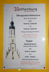 Rathausturm opening hours